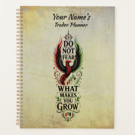 Agenda Não Tema o Design de Crescimento da Fênix Vintage
