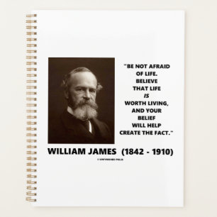 Agenda Não Tenha Medo Da Coisa De William James belief