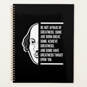 Agenda Não Tenha Medo Da Grande Citação De Shakespeare