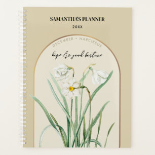 Agenda Narciso de Dezembro Personalizado da Flor de Nasci