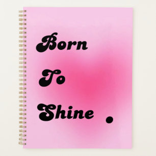 Agenda Nascida Para Brilhar – Planner Motivacional Rosa F