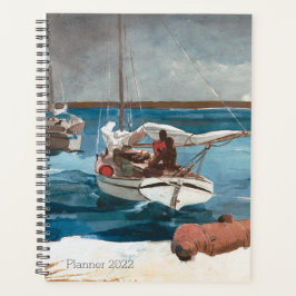 Agenda Nassau, Winslow Homer, Náutico Vintage Sailboat