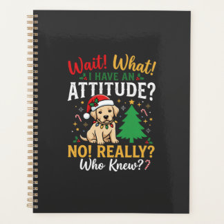 Agenda Natal Divertido Cão Atitude Feriado