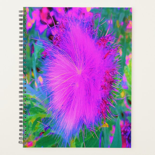 Agenda Natureza Psicodélica Milkweed Roxo Ultra-Violeta (Frente)