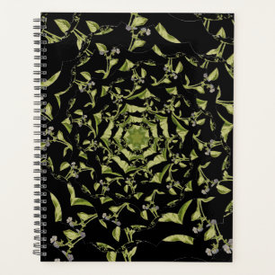Agenda Natureza verde e negra hipnose fractal