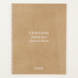 Agenda Negócios Modernos da Kraft Rustic Simples