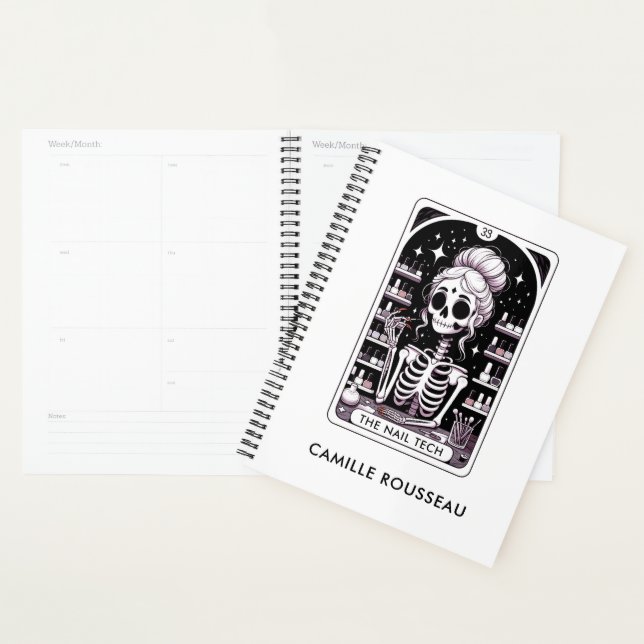 Agenda Negócios Personalizados do Técnico Tarot Nail (Exibição)