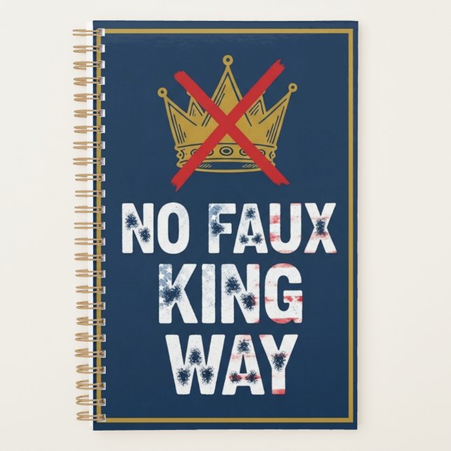 Agenda Nenhum Caminho do Rei Falso (Frente)