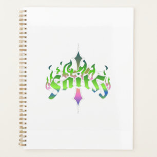 Agenda Neon Fé - Arte de Chama Cruz Gótica
