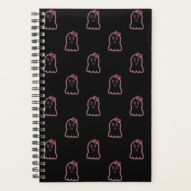 Agenda Neon Pink Ghosts (Frente)
