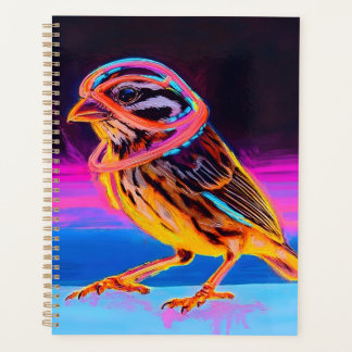 Agenda Neon Sparrow with Glowing Accents