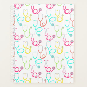 Agenda Neon Stethoscope Pattern