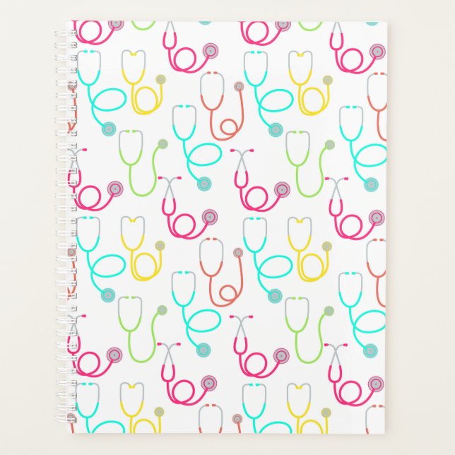 Agenda Neon Stethoscope Pattern (Frente)