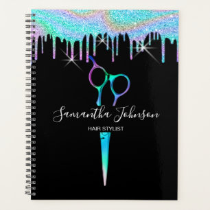 Agenda Neon Unicorn - Cabeleireiro holográfico B