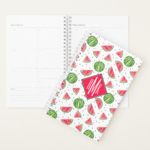 Agenda Neon Watercolor Watermelons Padrão