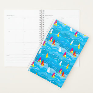 Agenda Neon Yacht Pattern