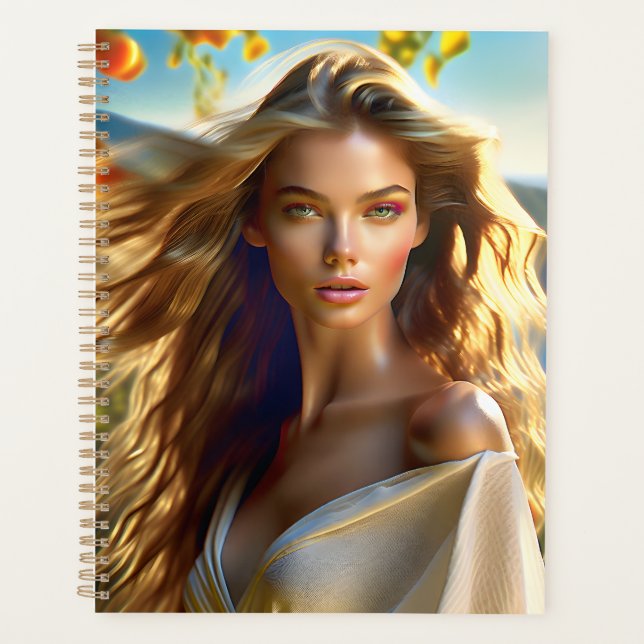 Agenda Nessa imagem, a supermodelo aparece de forma (Frente)