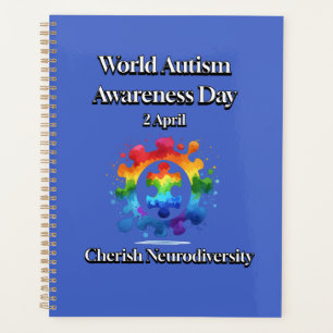 Agenda Neurodiversidade cereja. Dia Mundial da Consciênci