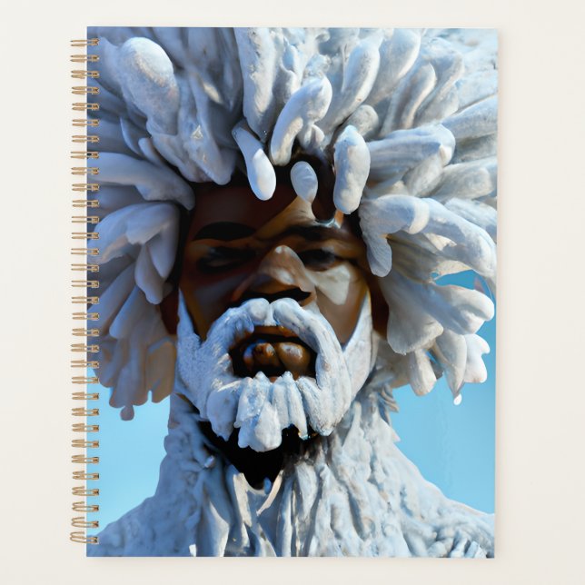 Agenda Neve Bruh Winter Black King Melanin Papai Noel Não (Frente)