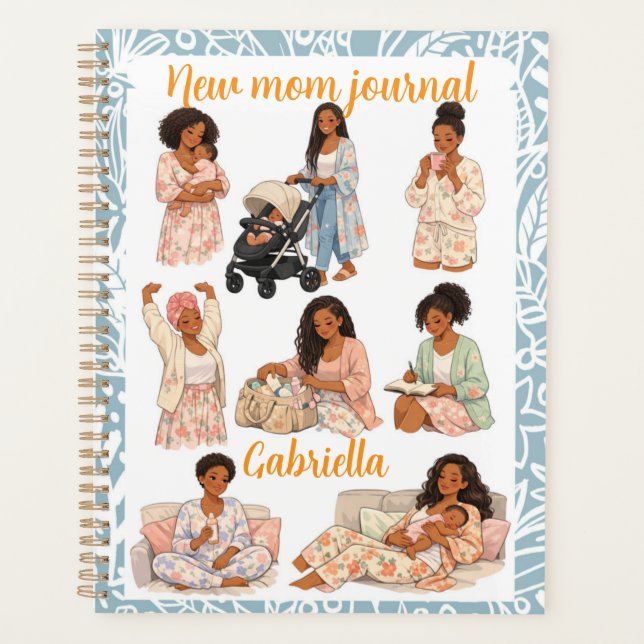 Agenda New mom Self care journal  planner (Frente)