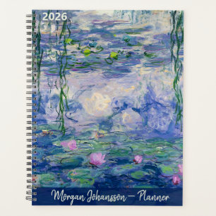 Agenda Ninfas Aquáticas de Monet   Texto Personalizado