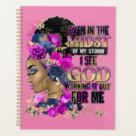 Agenda No meio da Rainha Negra Melanina Mulher Marrom