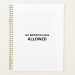Agenda No Notifications Allowed 2026 Minimalist<br><div class="desc">Orchestrate your schedule without interference. A professional 2026 planner designed for operators who treat their time as a strictly guarded asset.</div>