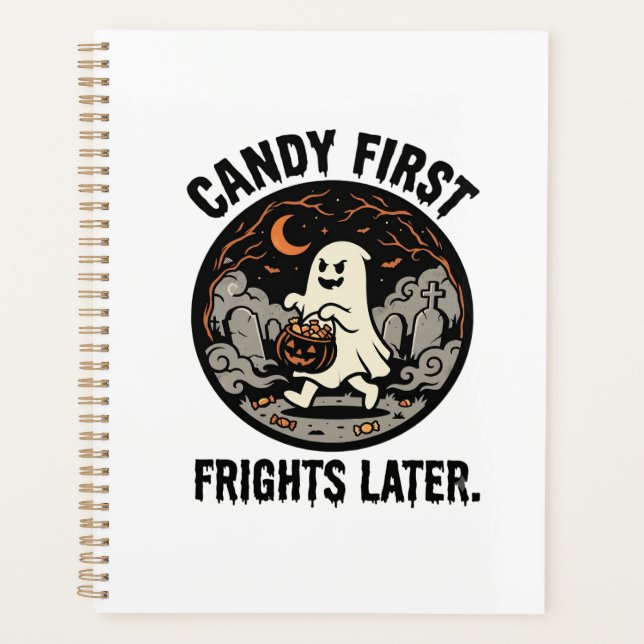 Agenda Noite de Terror de Doces de Halloween (Frente)