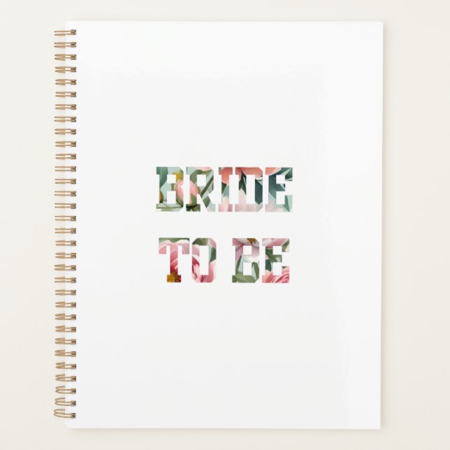 Agenda Noiva com Estampa Floral (Frente)