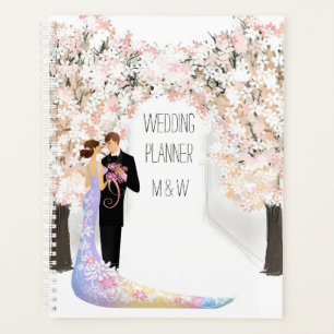 Agenda Noiva Groom no verão, flores de primavera, noiva