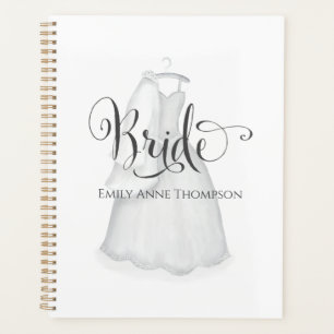 Agenda Noiva Moderna Elegante Vestido de Casamento Minima