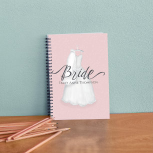Agenda Noiva Rosa Simples Minimalista Casamento