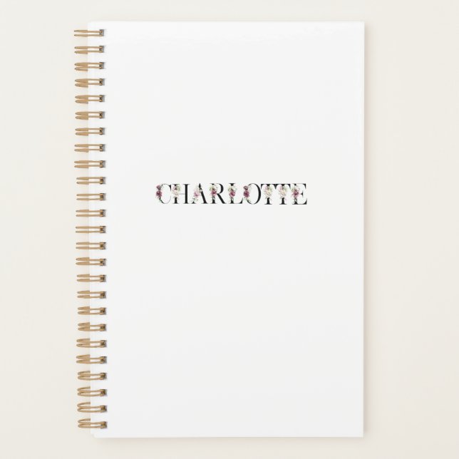 Agenda Nome Charlotte (Frente)