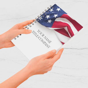 Agenda Nome da Empresa da Bandeira Americana Patriótica