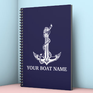 Agenda Nome do Barco de Âncora Náutica Vintage