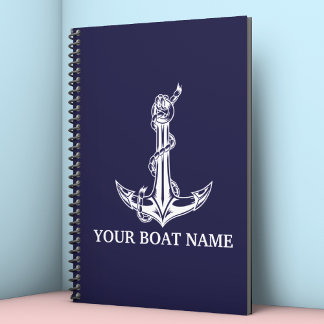 Agenda Nome do Barco de Âncora Náutica Vintage