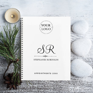 Agenda Nome do logotipo corporativo Monograma Empresa mod
