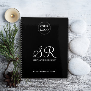 Agenda Nome do logotipo Monograma Empresa moderna 2025