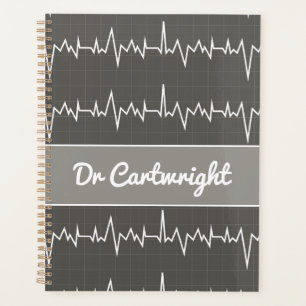 Agenda Nome do médico personalizado ECG ECG EKG presente