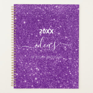 Agenda Nome do script de brilho roxo moderno