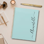 Agenda Nome do Script Elegante<br><div class="desc">Planeador de nomes personalizado do Aqua Mint Green. Entre em contato comigo para obter ajuda com a personalização,  se necessário.</div>