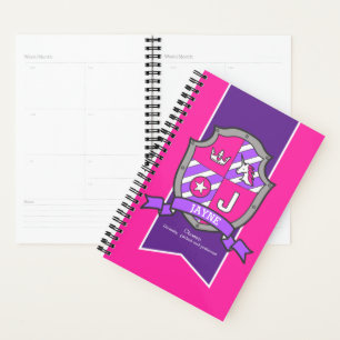 Agenda Nome Jayne significa knight shield inicial J rosa
