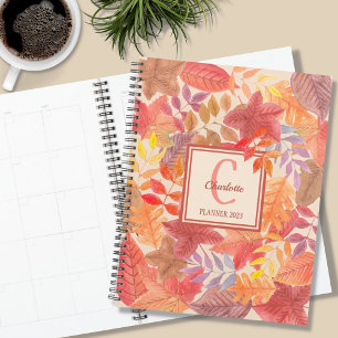 Agenda Nome Monograma Watercolor