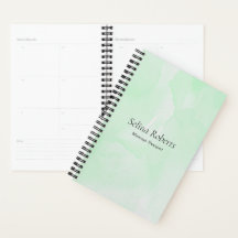 Nome personalizado aquarela verde
