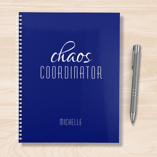Agenda Nome Personalizado Azul do Coordenador do Caos (Criador carregado)