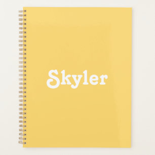 Agenda Nome personalizado cor laranja claro, cor de laran