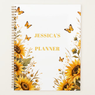 Agenda Nome Personalizado de Flor Boho