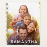 Agenda Nome Personalizado de Foto<br><div class="desc">Os planejadores personalizados fazem um presente de excelente para qualquer pessoa. Personalize com uma foto e um nome para fazer um presente único para Natal,  aniversários ou qualquer outra ocasião especial.</div>