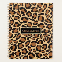 Nome Personalizado de Padrão Sem Costura do Leopar