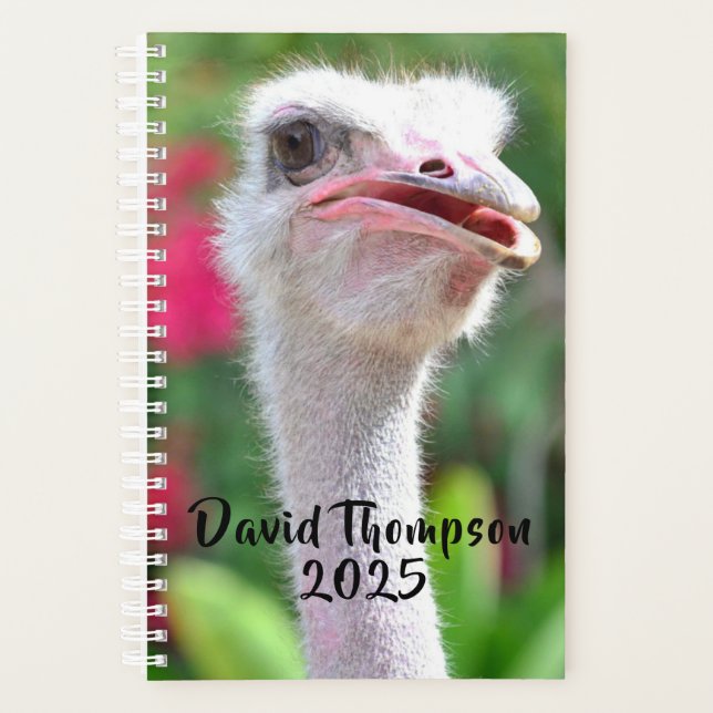 Agenda Nome Personalizado de Rosto Engraçado (Frente)